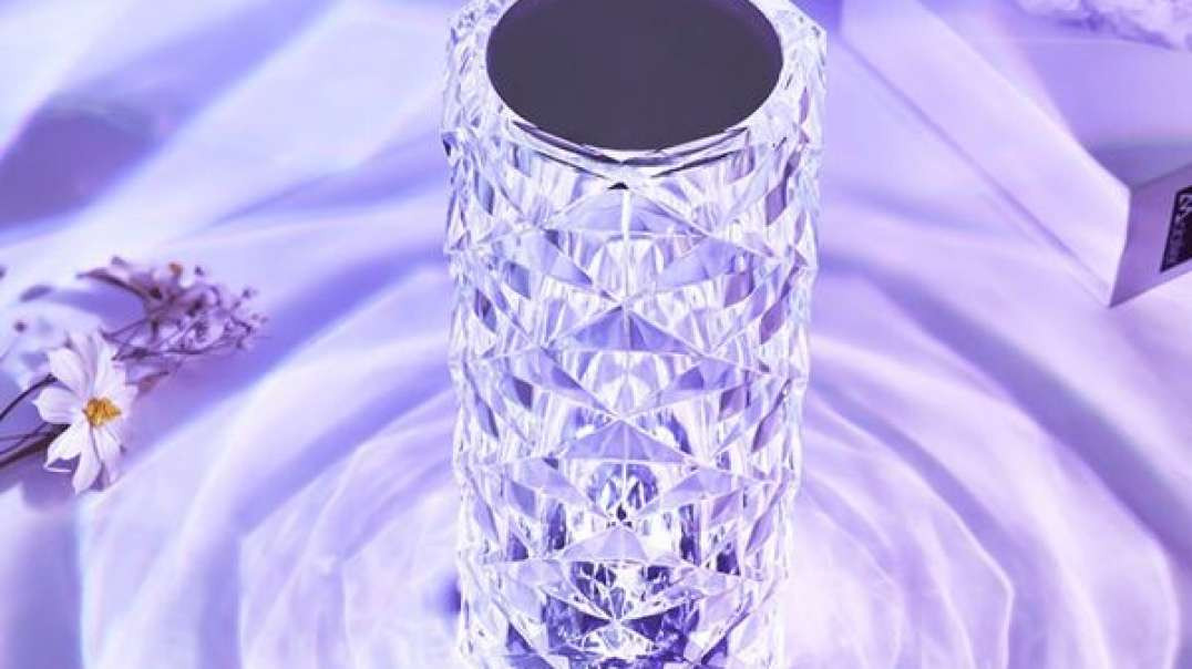 Crystal  Rose Table Lamp.